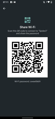 QR code Android 10.0